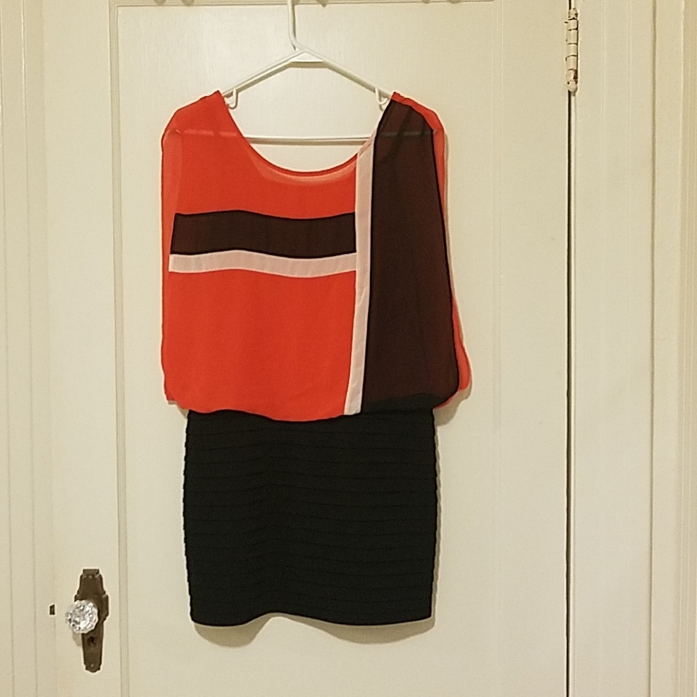 Max and Cleo color blocking mini dress